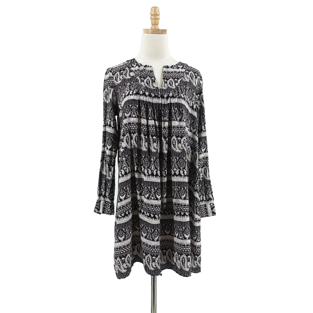 Thakoon Collective‎ Paisley Mini Dress Size 0 Boho Chic Preppy Resort Travel